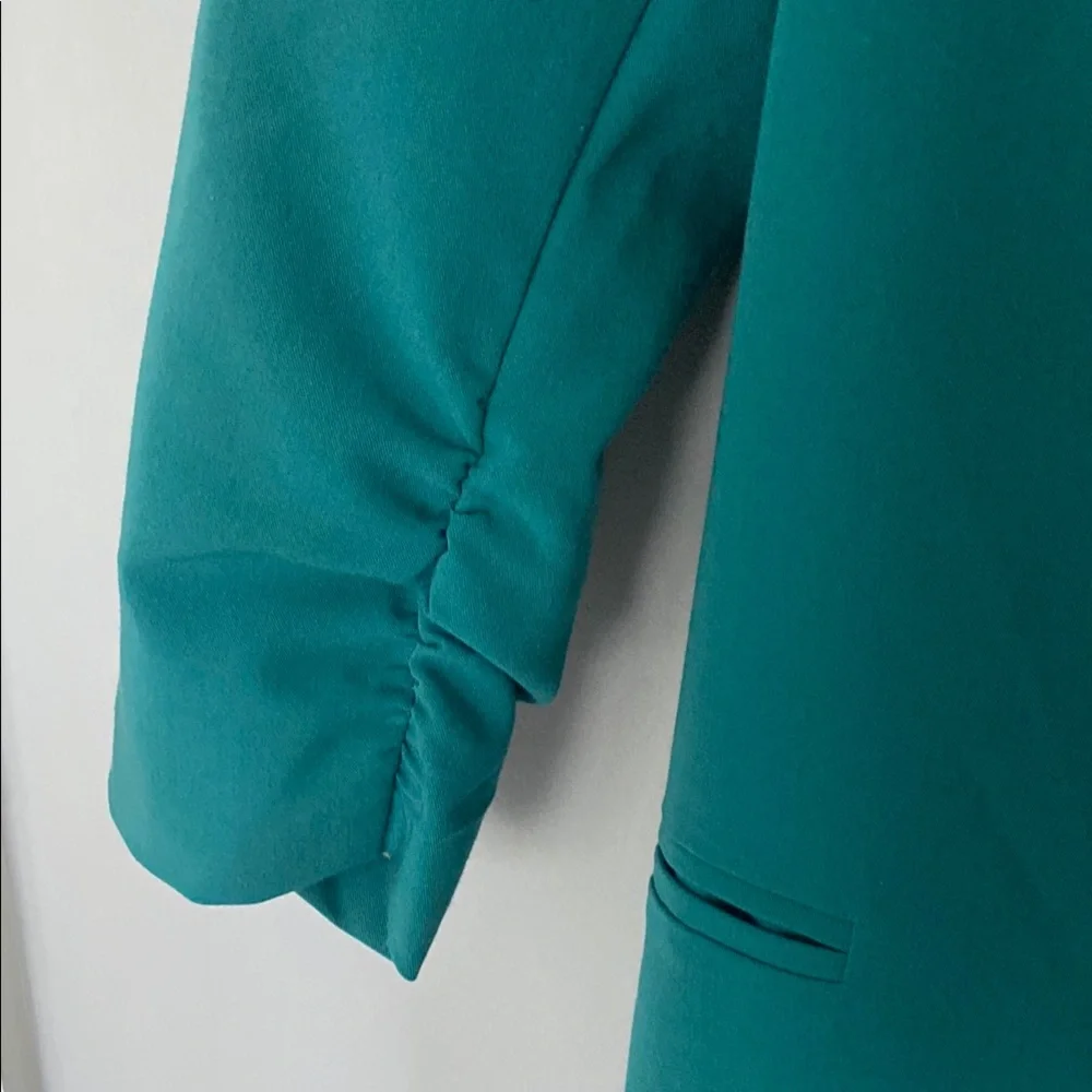 Teal Blazer Tailored 3/4 Sleeve - Picture 6 of 8